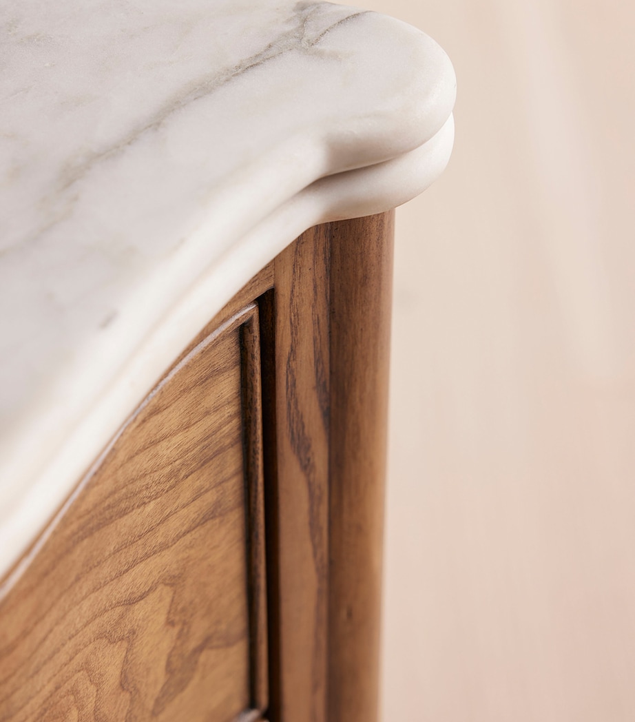 Soho Home Valerie Bedside Table Arabescato Image 7