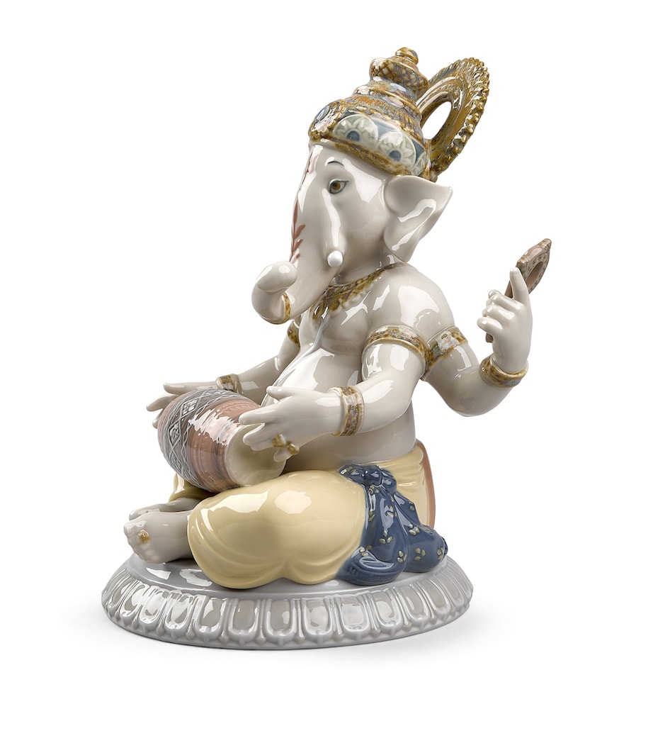 Lladró Mridangam Ganesha Figurine Image 2