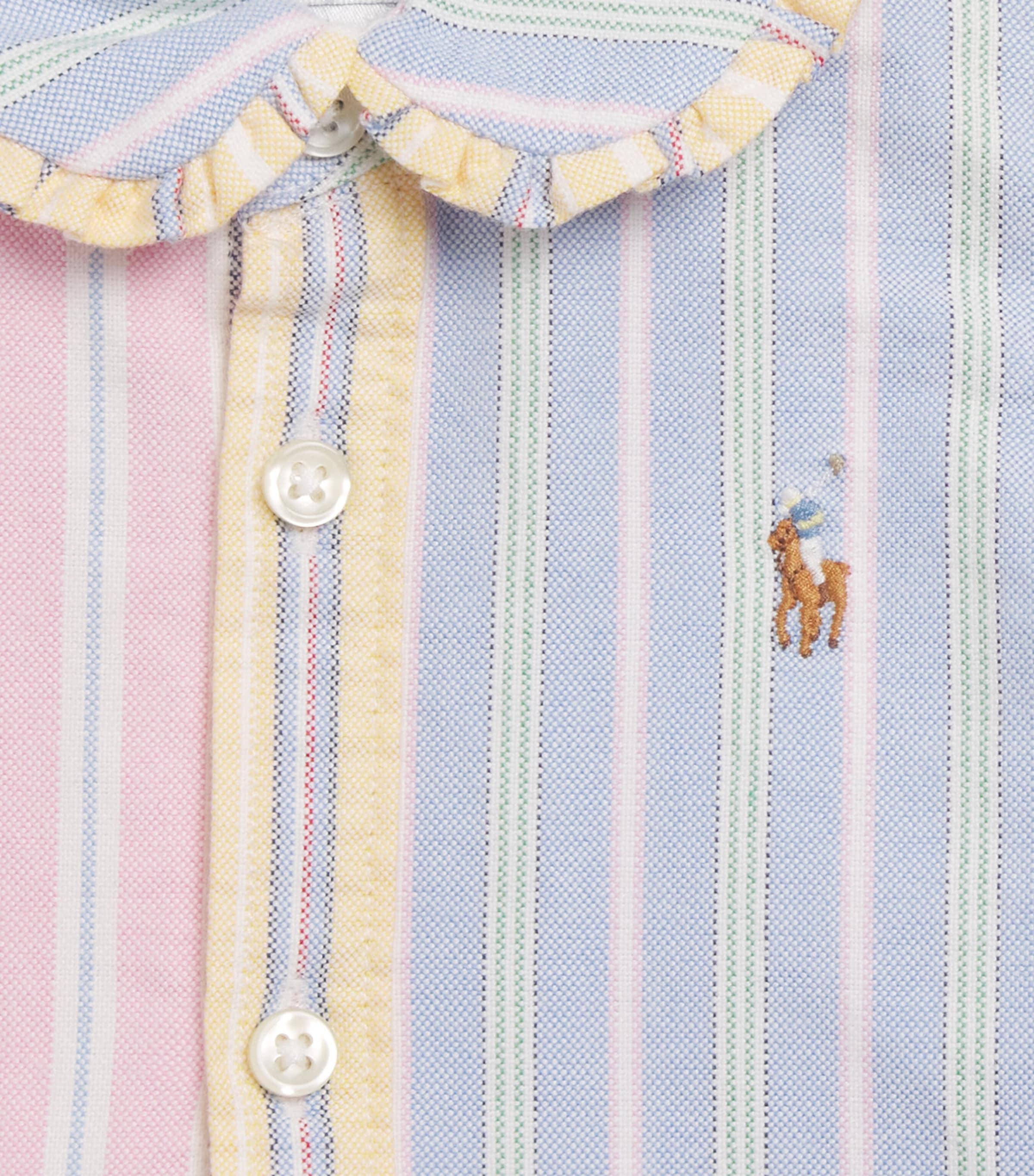 Ralph Lauren Kids Cotton Stripe Dress and Bloomers Set (3-24 Months) Image 4