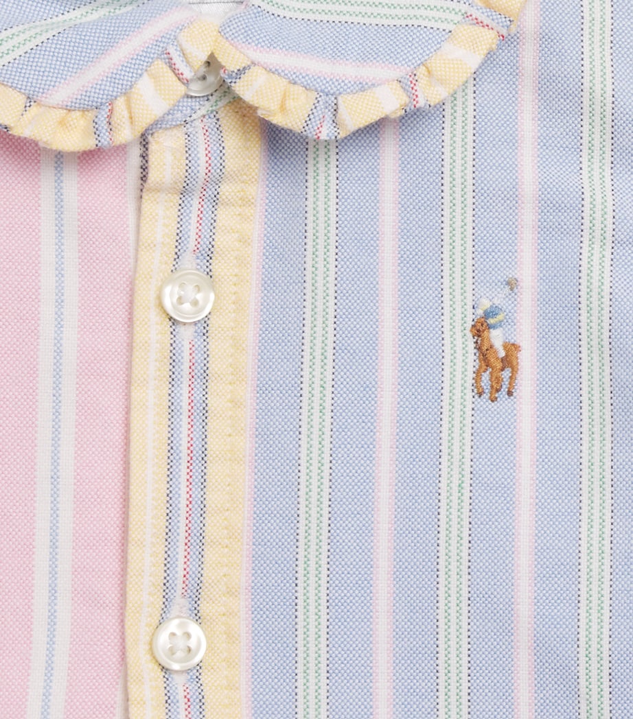 Ralph Lauren Kids Cotton Stripe Dress and Bloomers Set (3-24 Months) Image 4