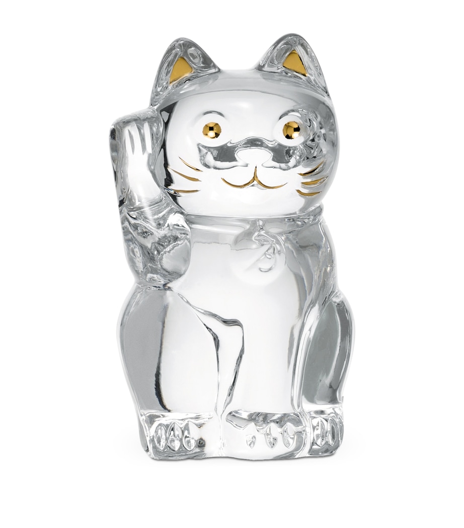 Large Maneki Neko Cat Figurine NO COLOUR Image 1
