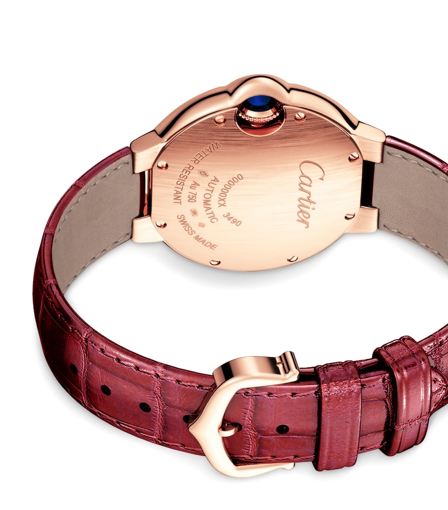 Rose Gold and Diamond Ballon Bleu de Cartier Watch 33mm GREY Image 6