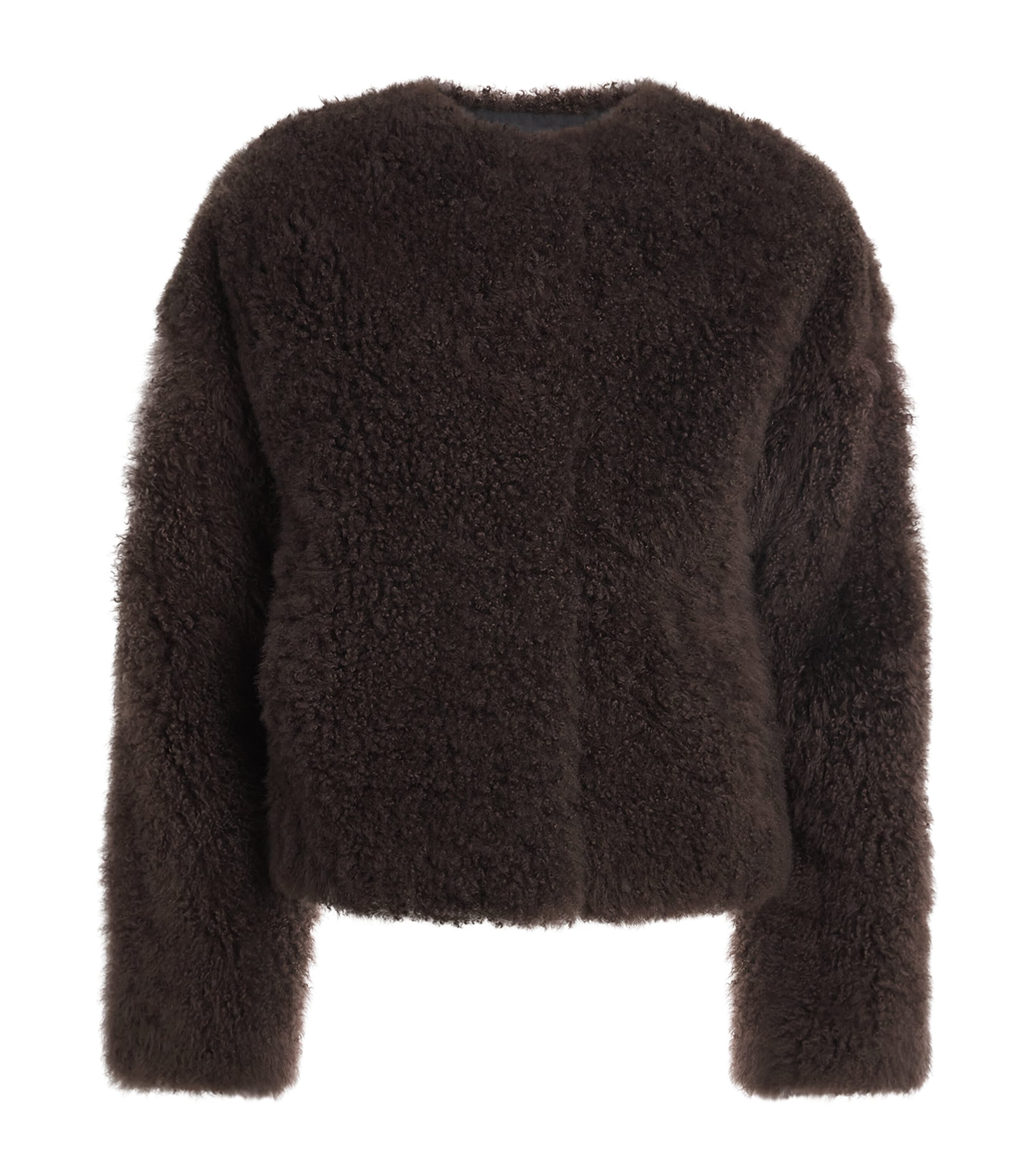 Yves Salomon Womens Cashmere Shearling Jacket Image 1