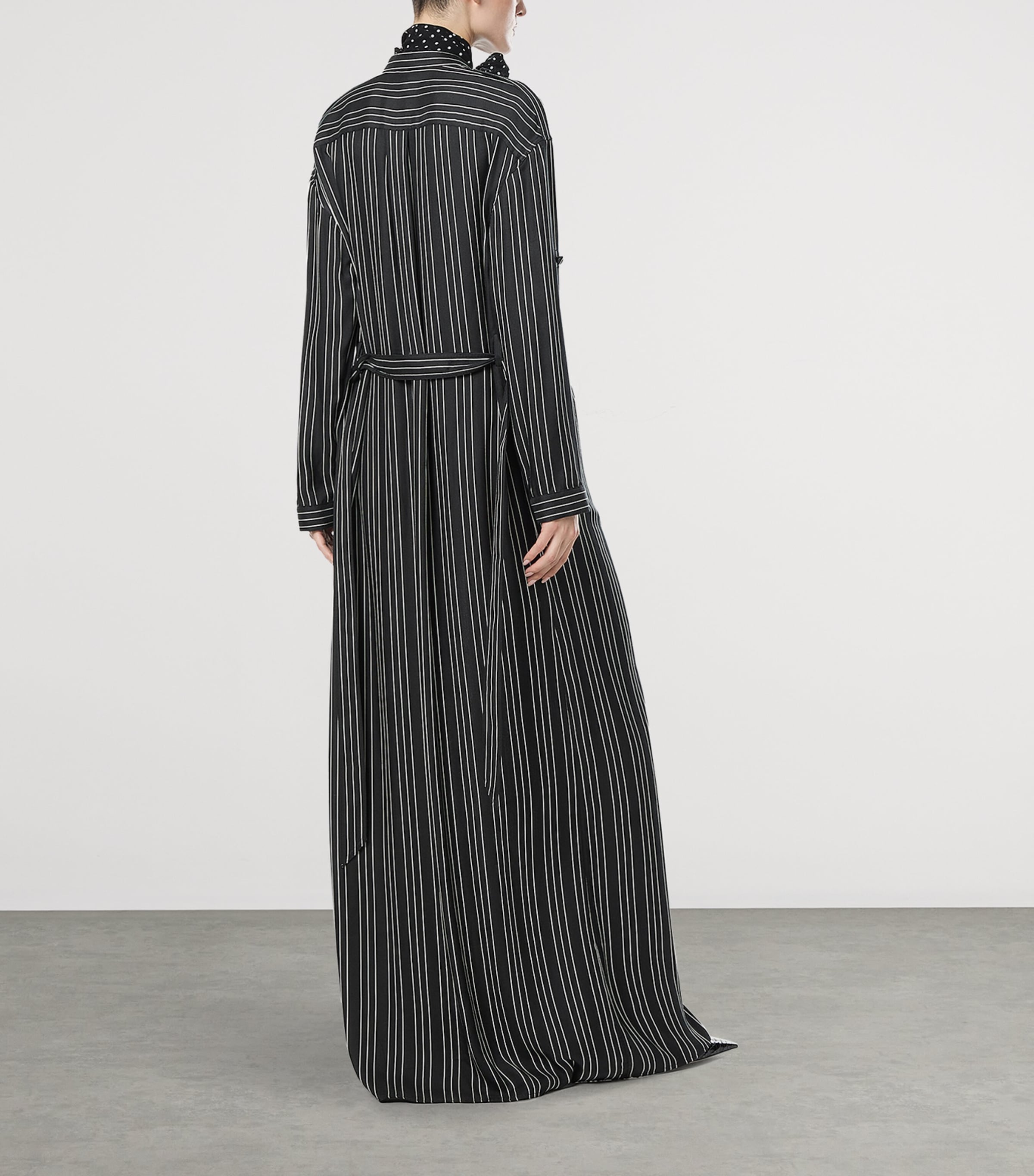 TOM FORD Womens Silk Stripe Maxi Shirt Dress Nwa Image 3