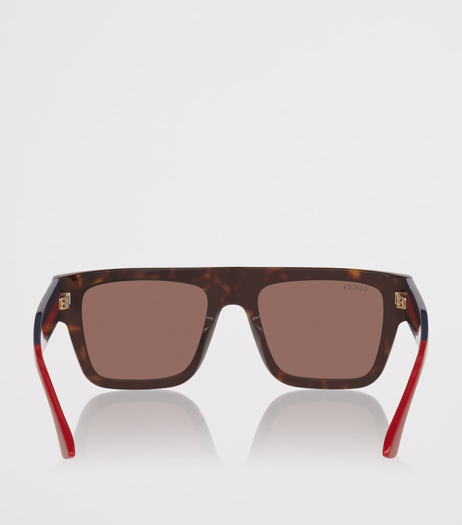 Gucci Acetate Rectangle Sunglasses Image 4