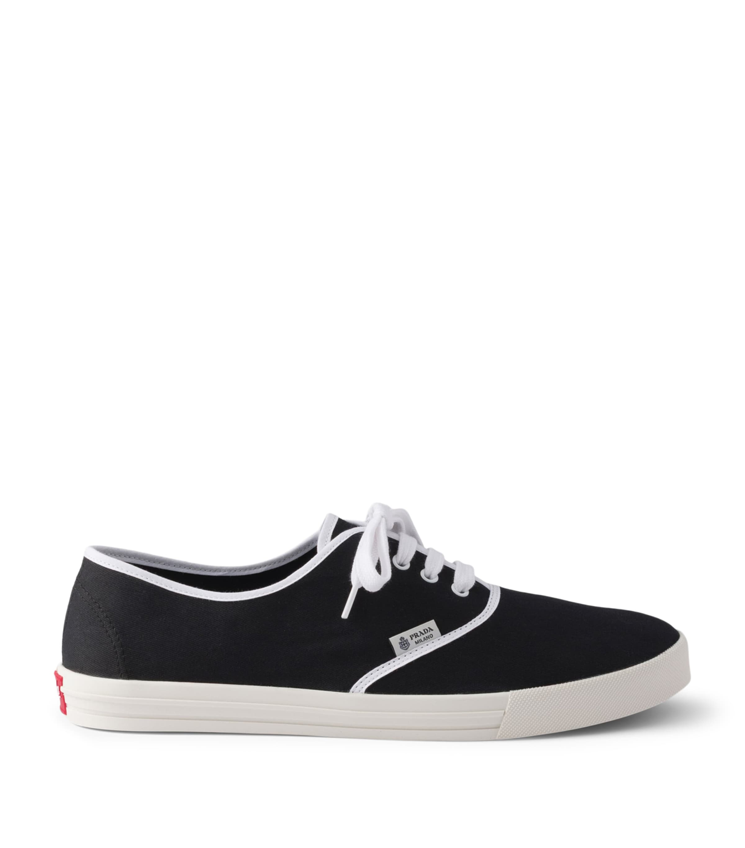 Prada Cotton Drill Low-Top Sneakers Image 1