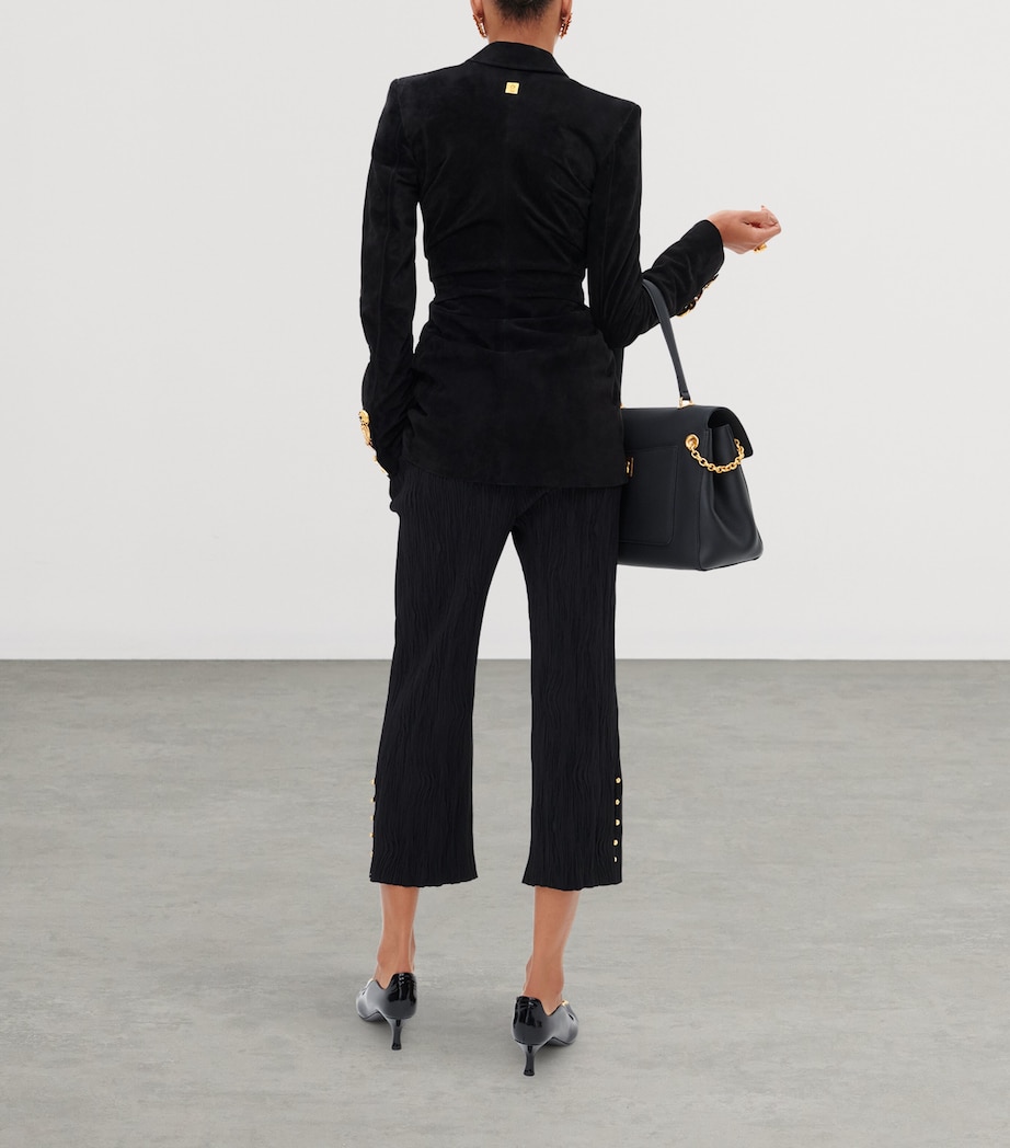 Schiaparelli Leather Secret Bijoux Top-Handle Bag Black Image 3