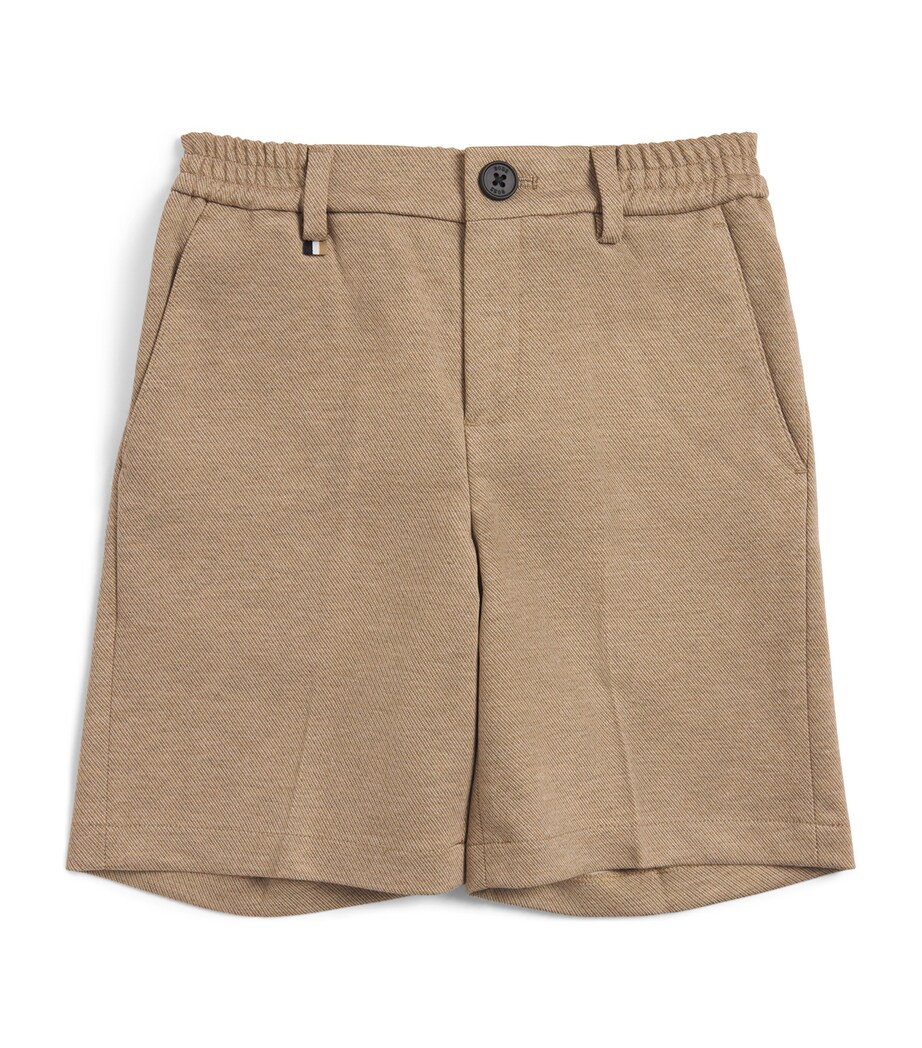 BOSS Kidswear Ceremony Shorts (4-16 Years) Stone Image 1