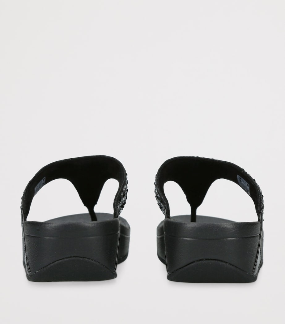 Embellished Lulu Flatform Sandals 40 BLACK Image 2