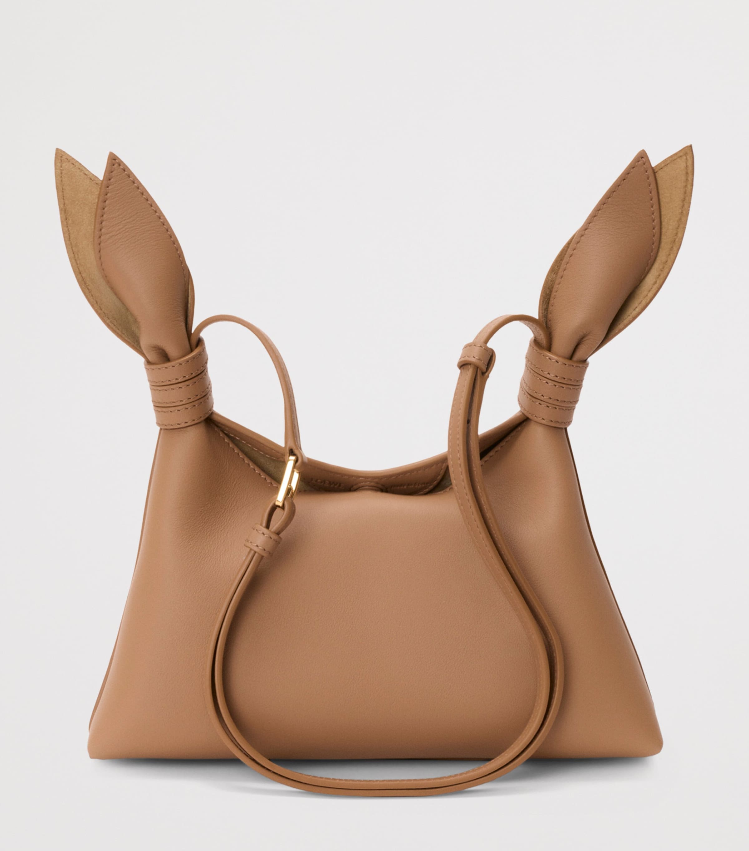 LOEWE Mini Leather Scarf Shoulder Bag Mocha Image 5