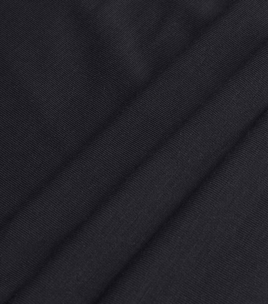 Pack of 3 Stretch-Bamboo Viscose T-Shirts 001-BLACK Image 4