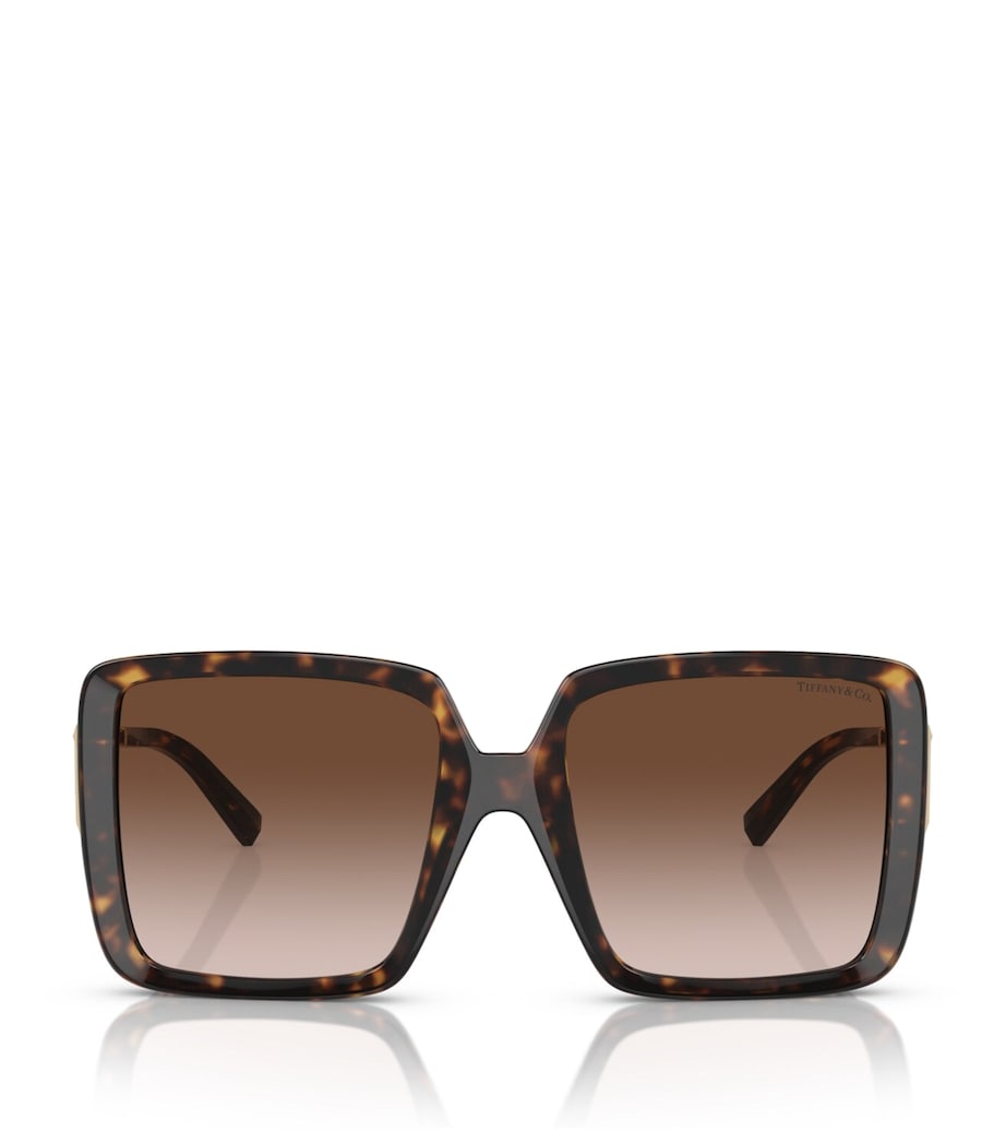 Injected Oversized Square Sunglasses 80153B Image 1