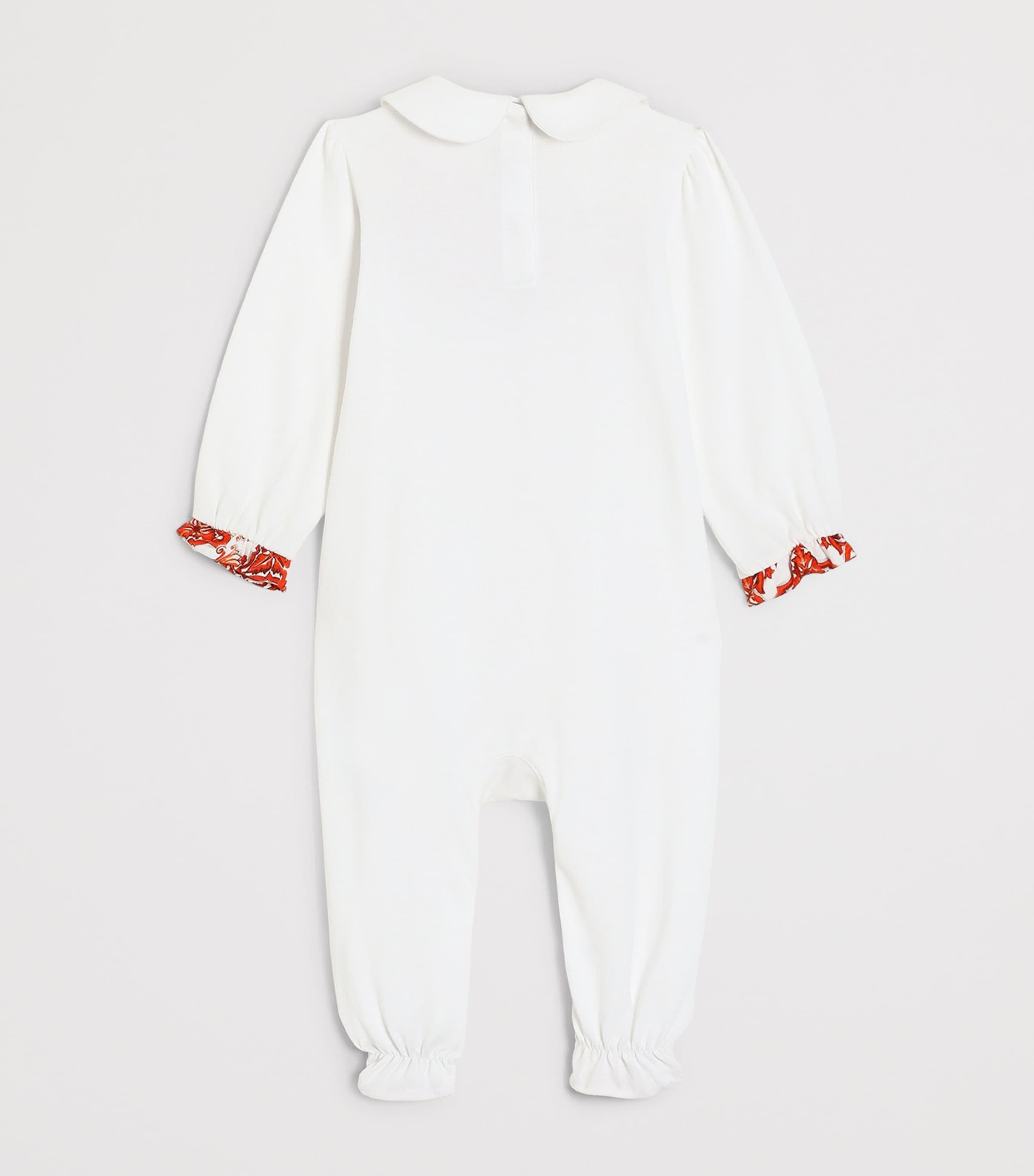 Dolce&Gabbana Kids Cotton All-In-One, Bib and Hat Set (0-24 Months) White Image 3