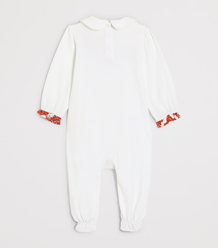 Dolce&Gabbana Kids Cotton All-In-One, Bib and Hat Set (0-24 Months) White Image 3