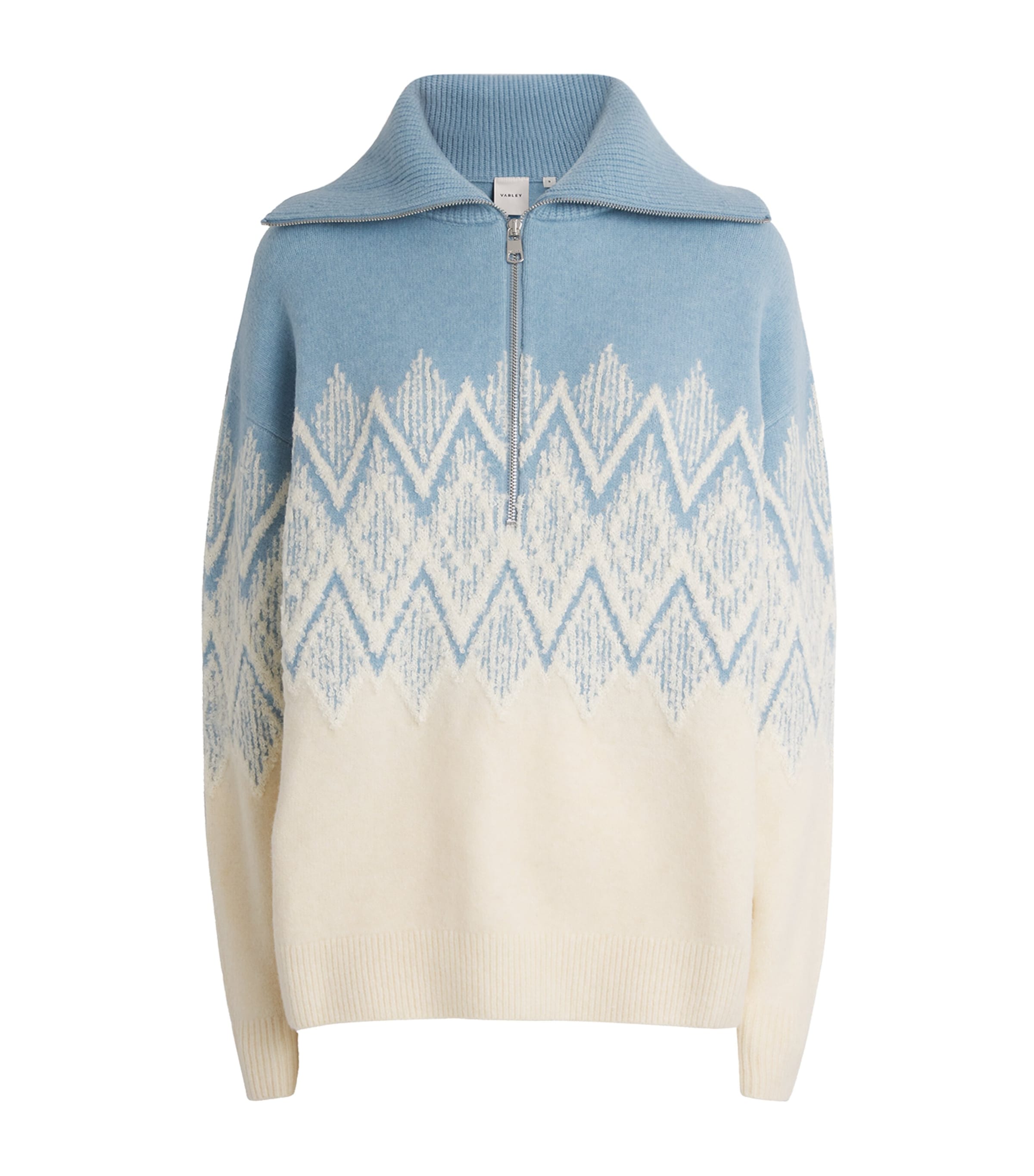 Quarter-Zip Hedda Sweater ASHLEY BLUE Image 1
