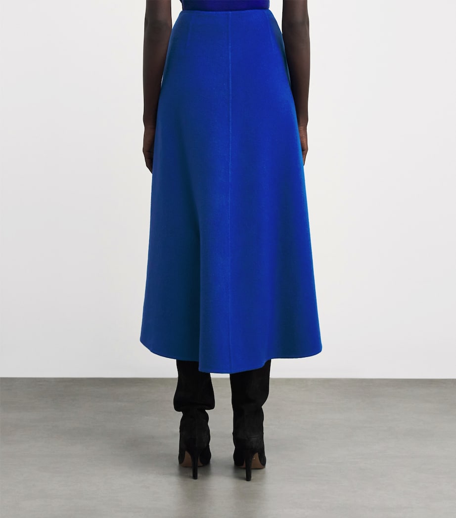 Wool-Cashmere Maxi Skirt GALAXY BLUE Image 4