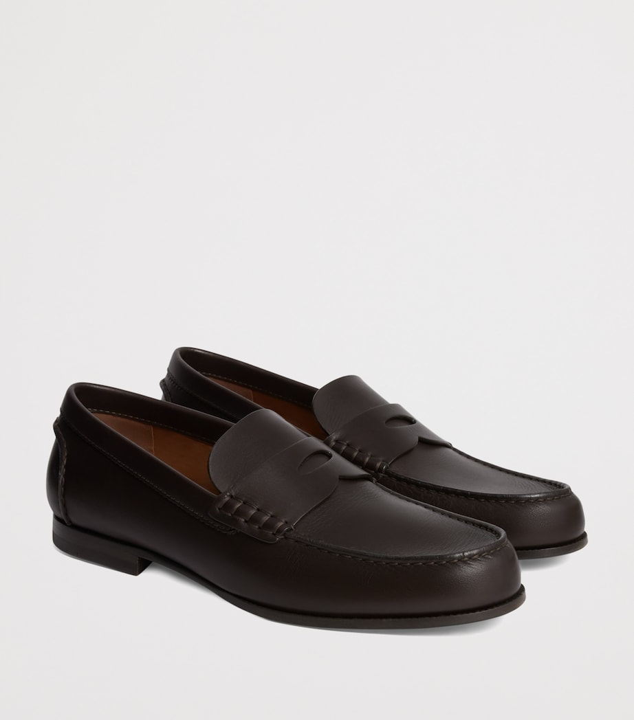 Flex Leather Heddon Loafers 202CHOCOLATE Image 3