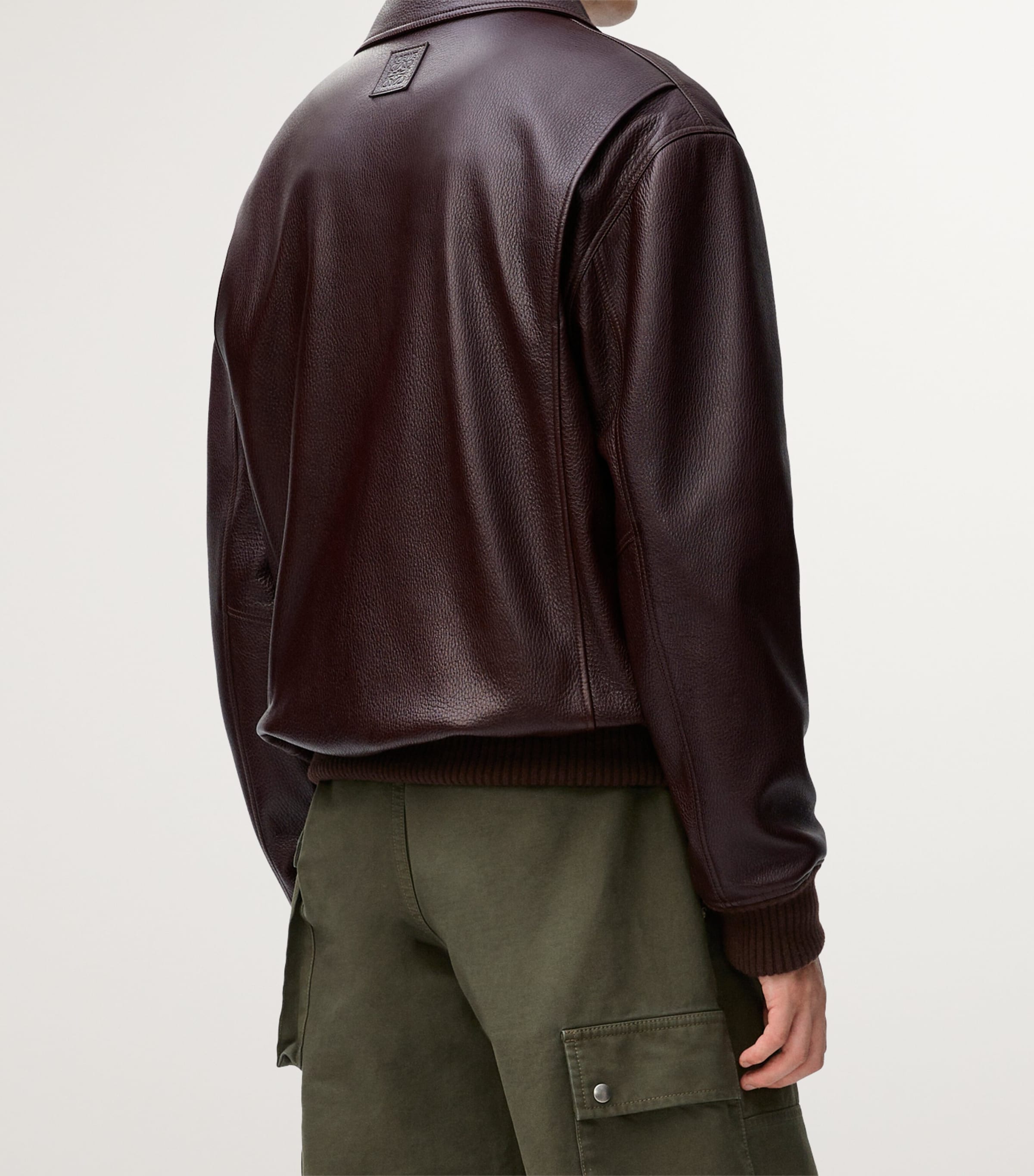 レザージャケット・コート Loewe Nappa Aviator Jacket Aviator jacket in nappa lambskin Brown - LOEWE