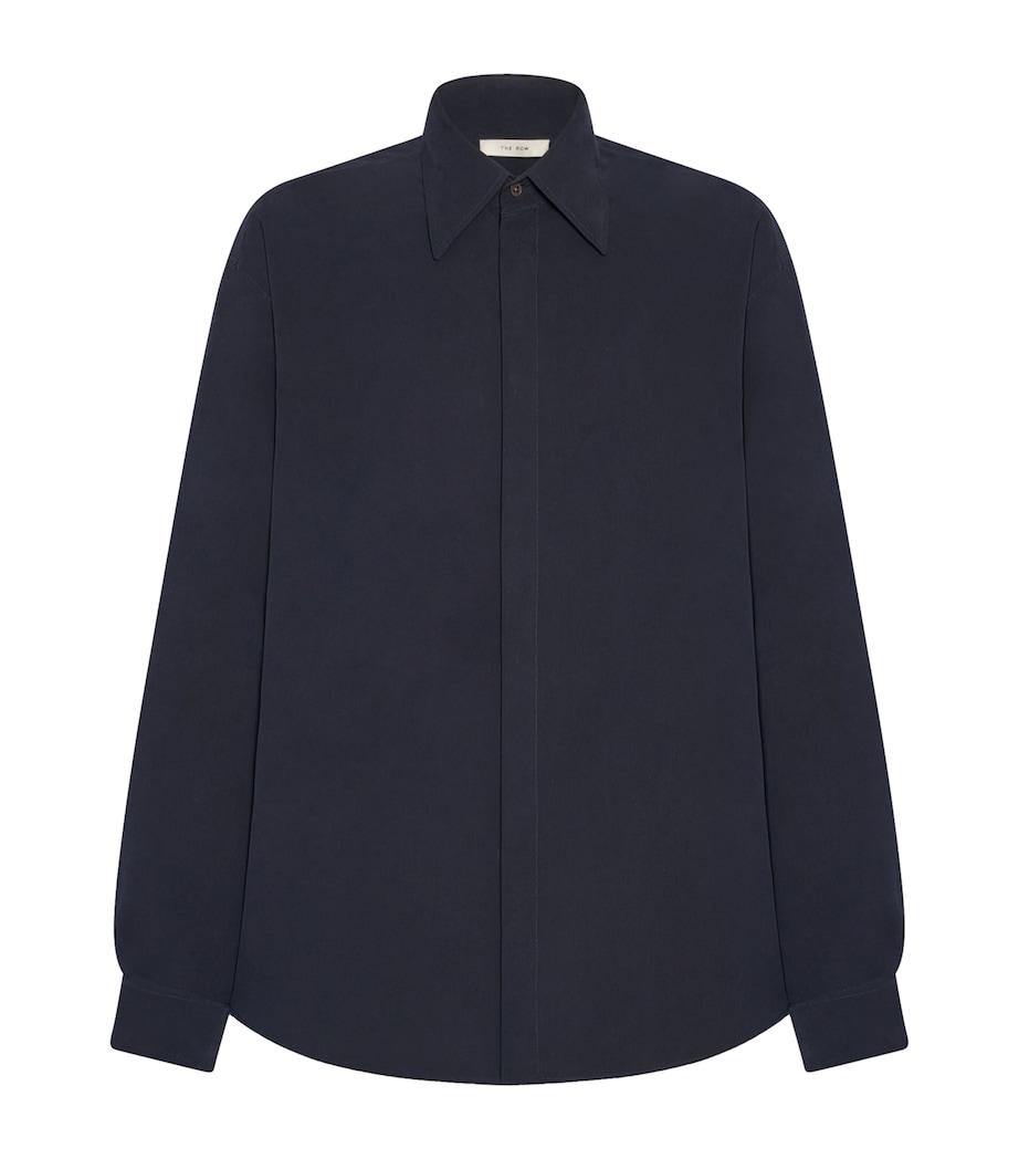 Zadino Silk Shirt DARK NAVY Image 1