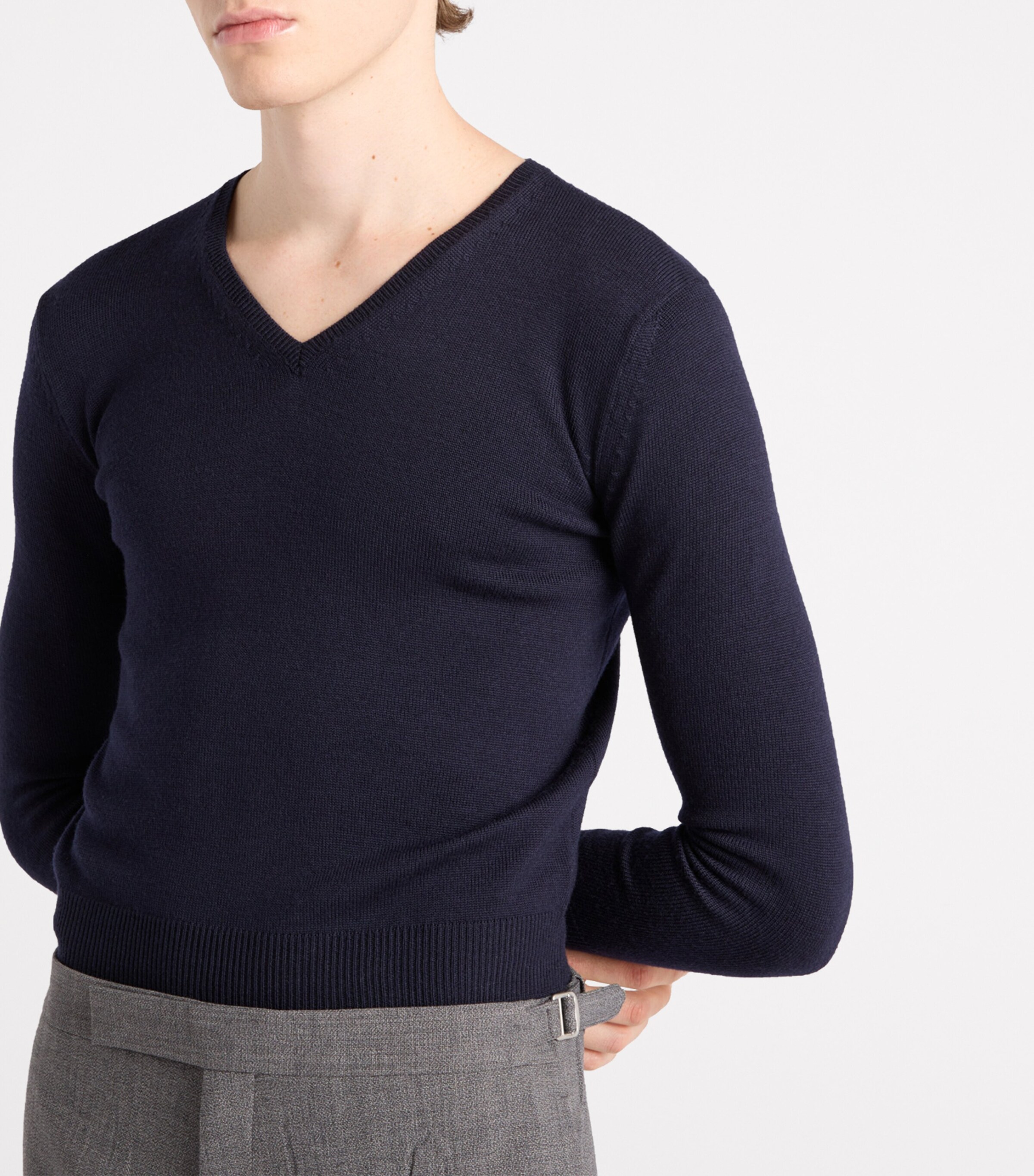 期間限定のお買い得商品 Wool Prada V-Neck UK Harrods | Sweater Cut-Out トップス
