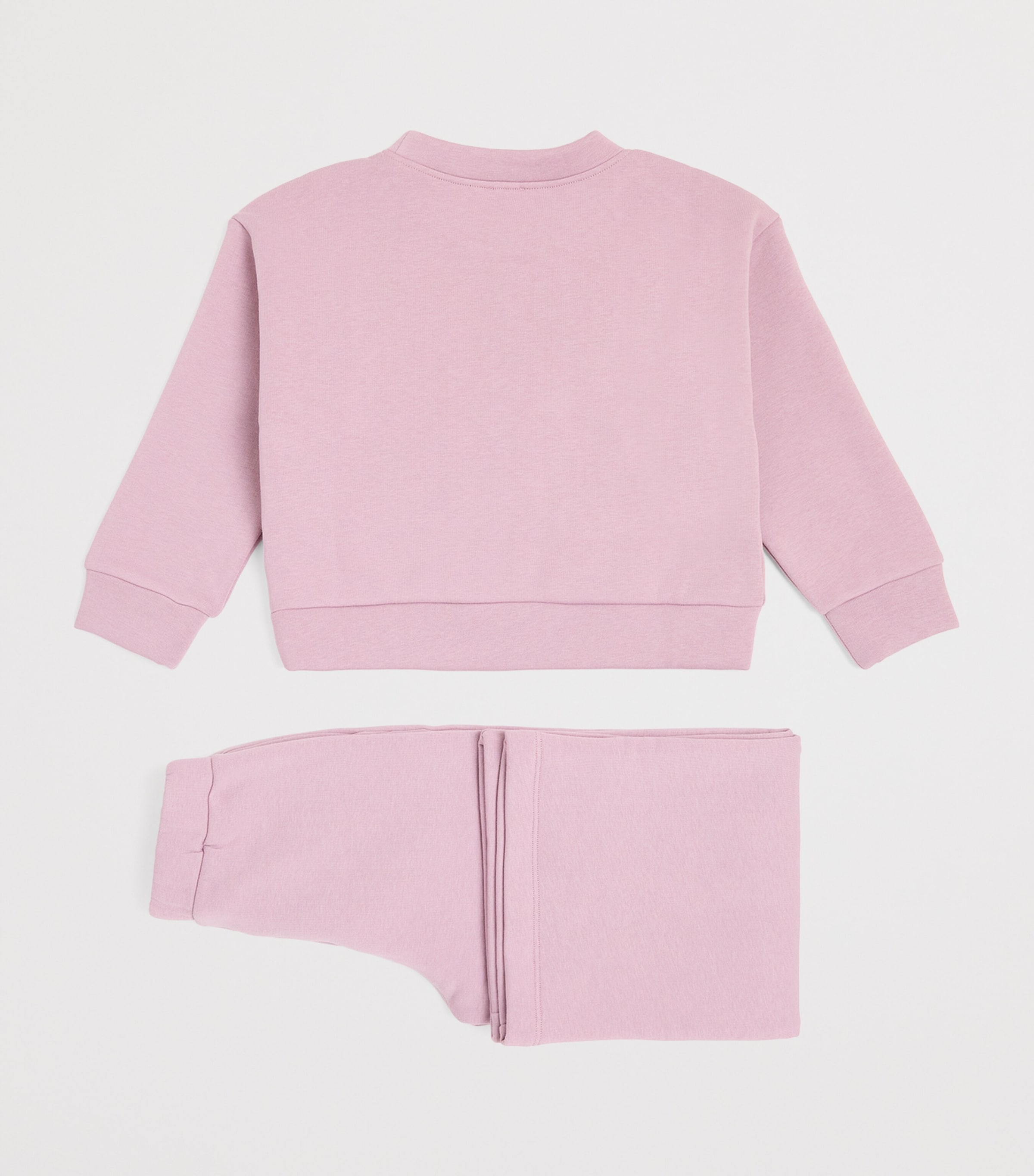 Floral-Detail Sweatshirt and Trousers Set (2-14 Years) 6530LVNDR/SMTHIE PNK Image 2