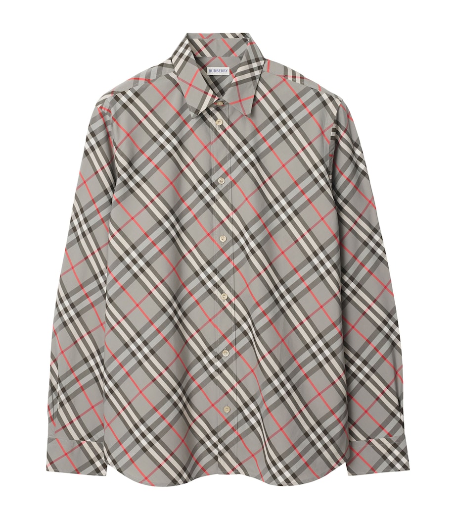 Cotton Check Shirt MAUVE GREY IP CHECK Image 1