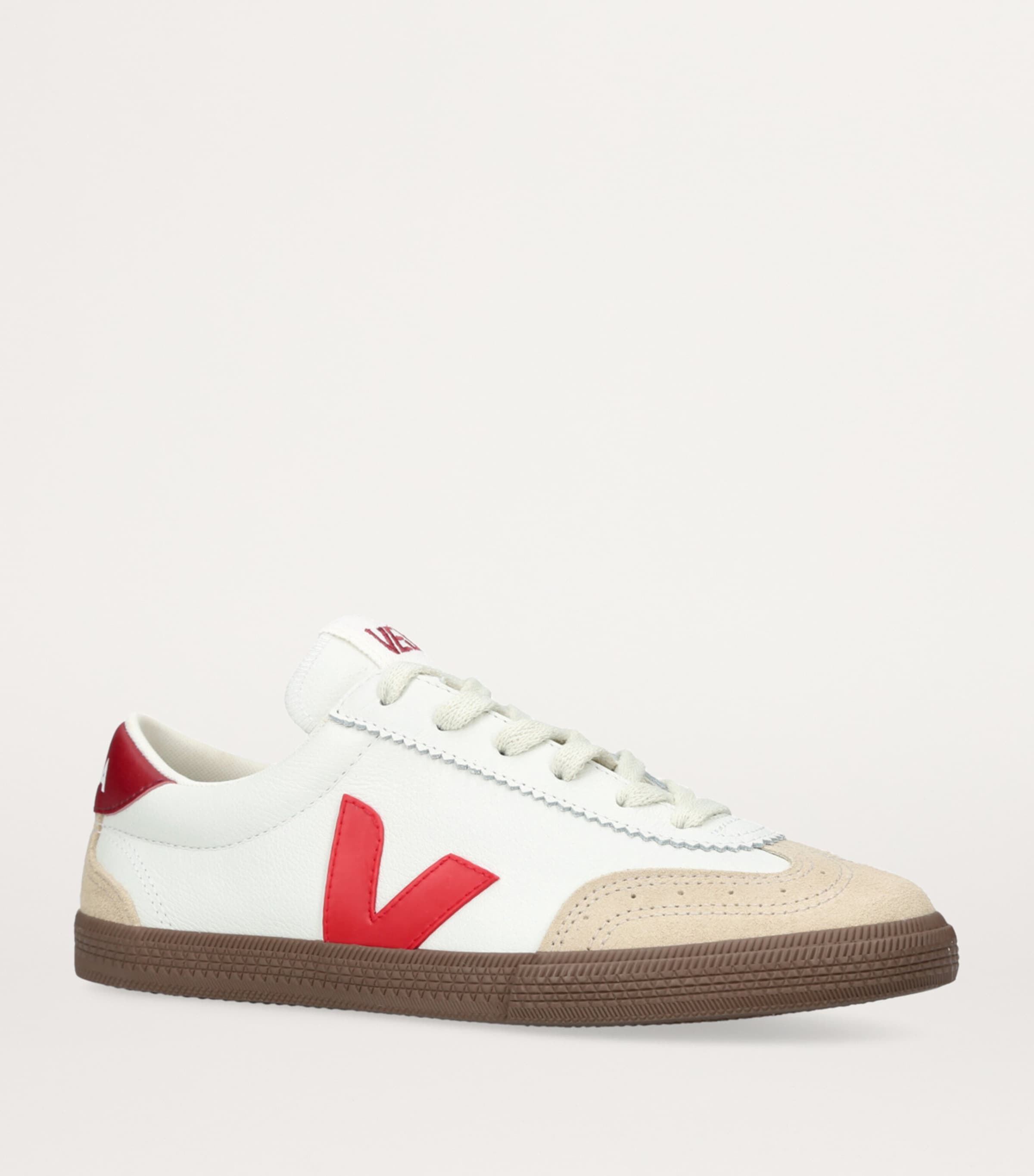 Veja Red Leather Volley Sneakers | Harrods UK