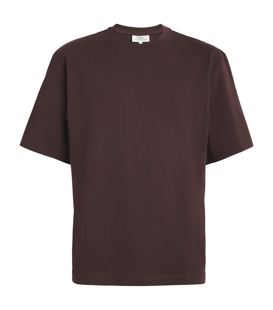 Oversized Cotton Lay T-Shirt CHOCOLATE Image 1