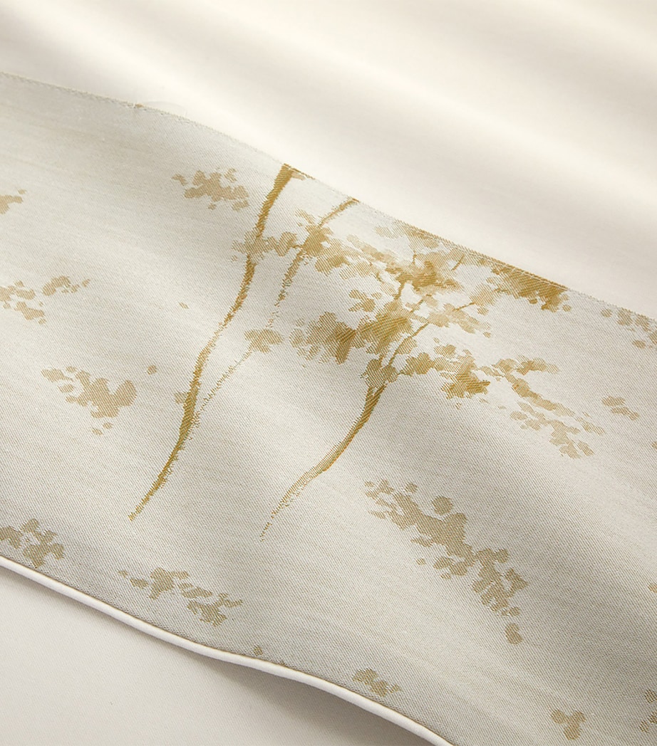 Yves Delorme Organic Cotton Legende Super King Flat Sheet (270cm x 295cm) Nacre Image 3