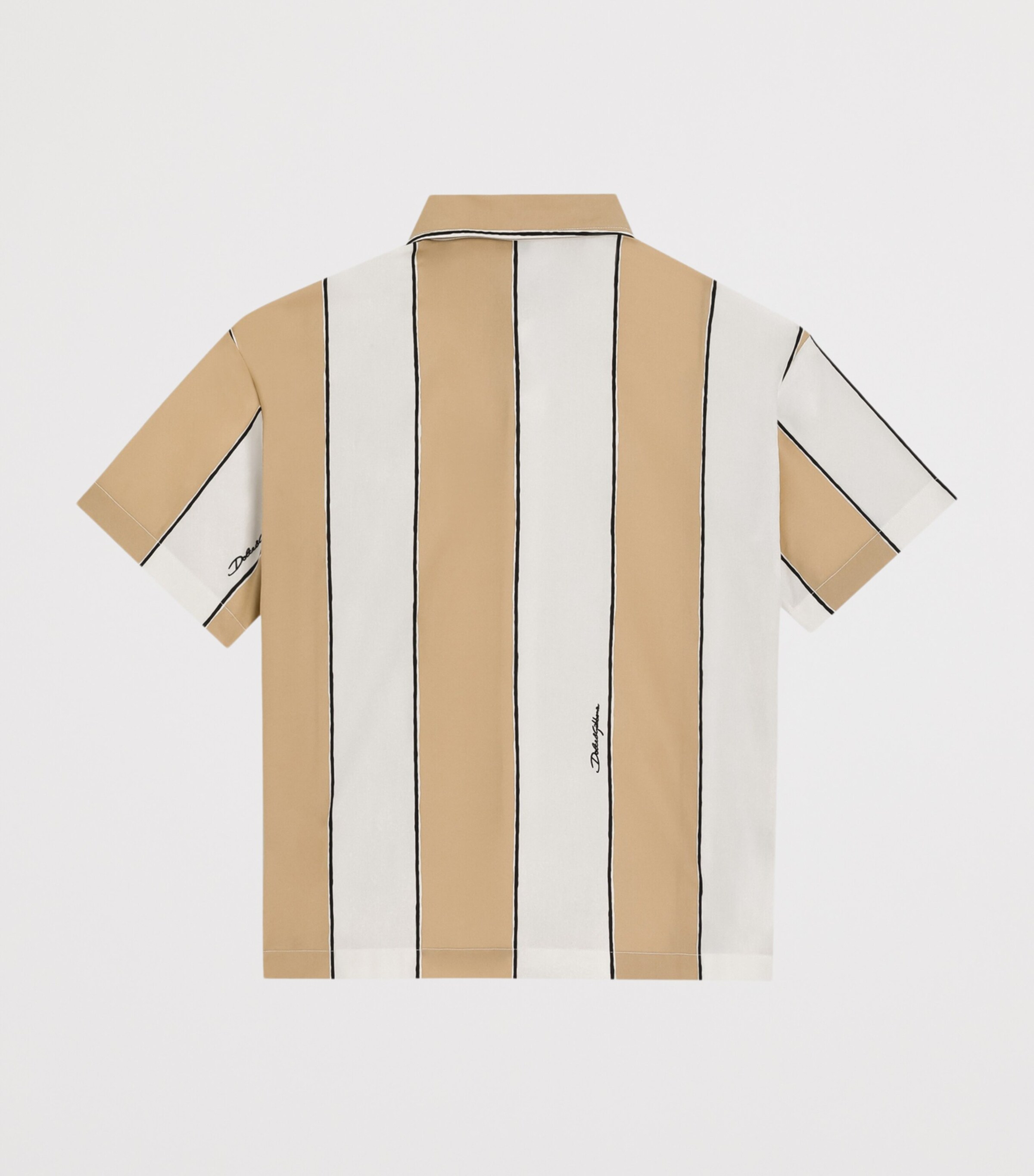 Dolce&Gabbana Kids Cotton Stripe Shirt (8-12+ Years) Riga Deserto Image 2