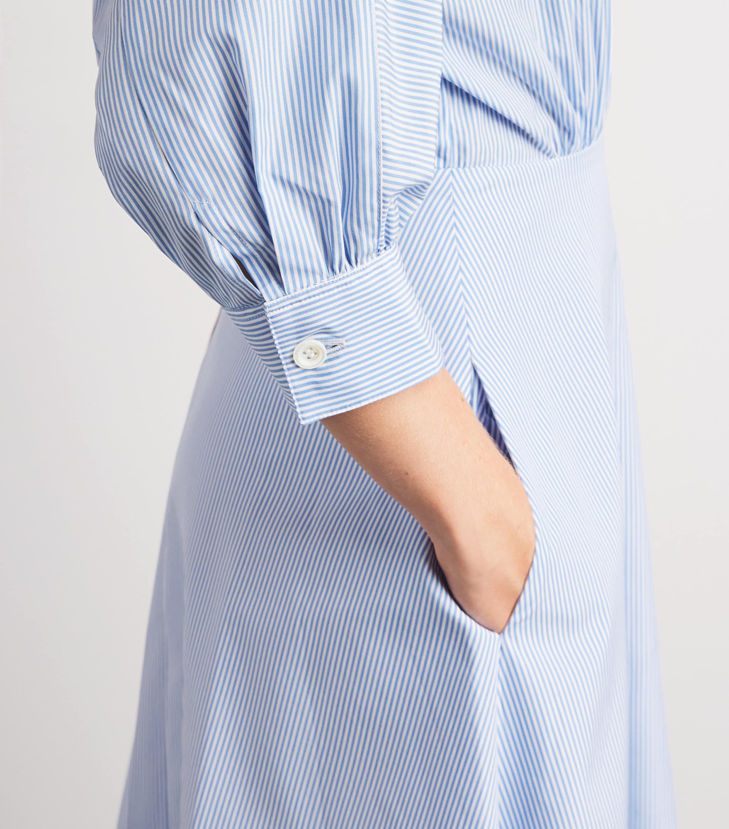 Altuzarra Womens Cotton Stripe Eleanor Maxi Shirt Dress Strp Image 5