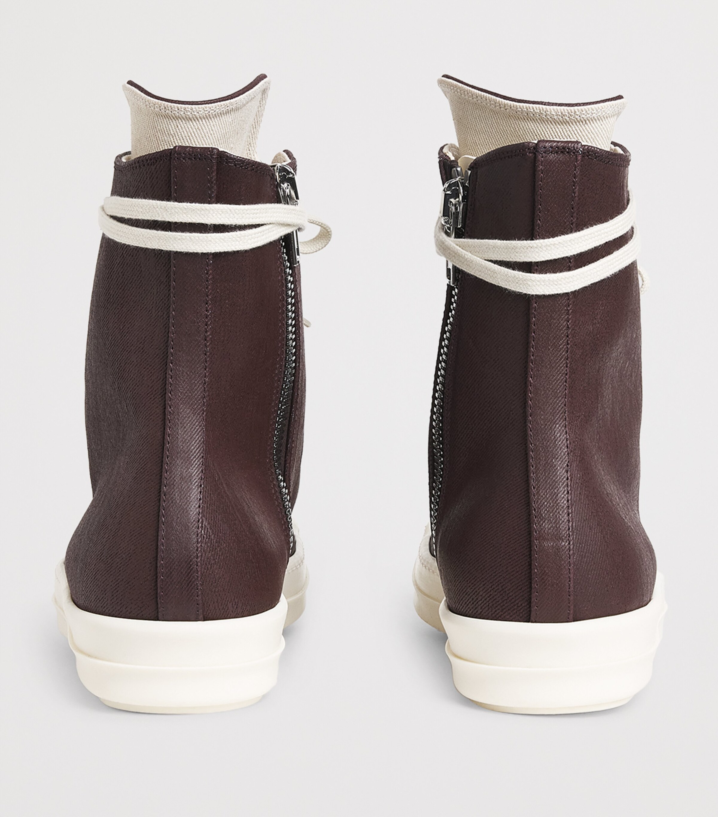 DRKSHDW Waxed Canvas High-Top Sneakers SCAB WAX/MILK/43X11 Image 4