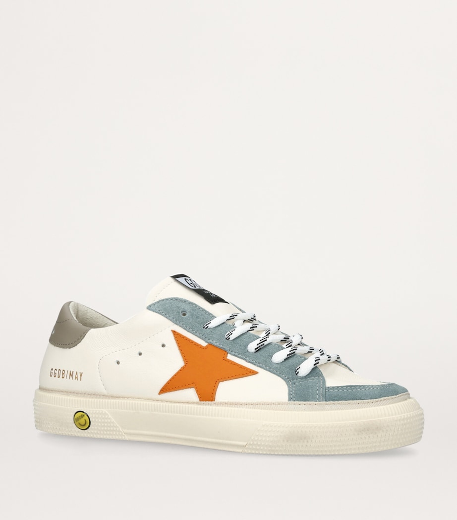 Golden Goose Leather May Sneakers White/comb Image 3