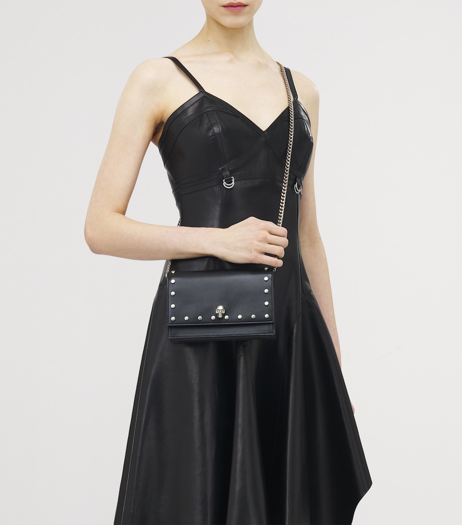 Small Leather Skull Cross-Body Bag 1000 Image 6