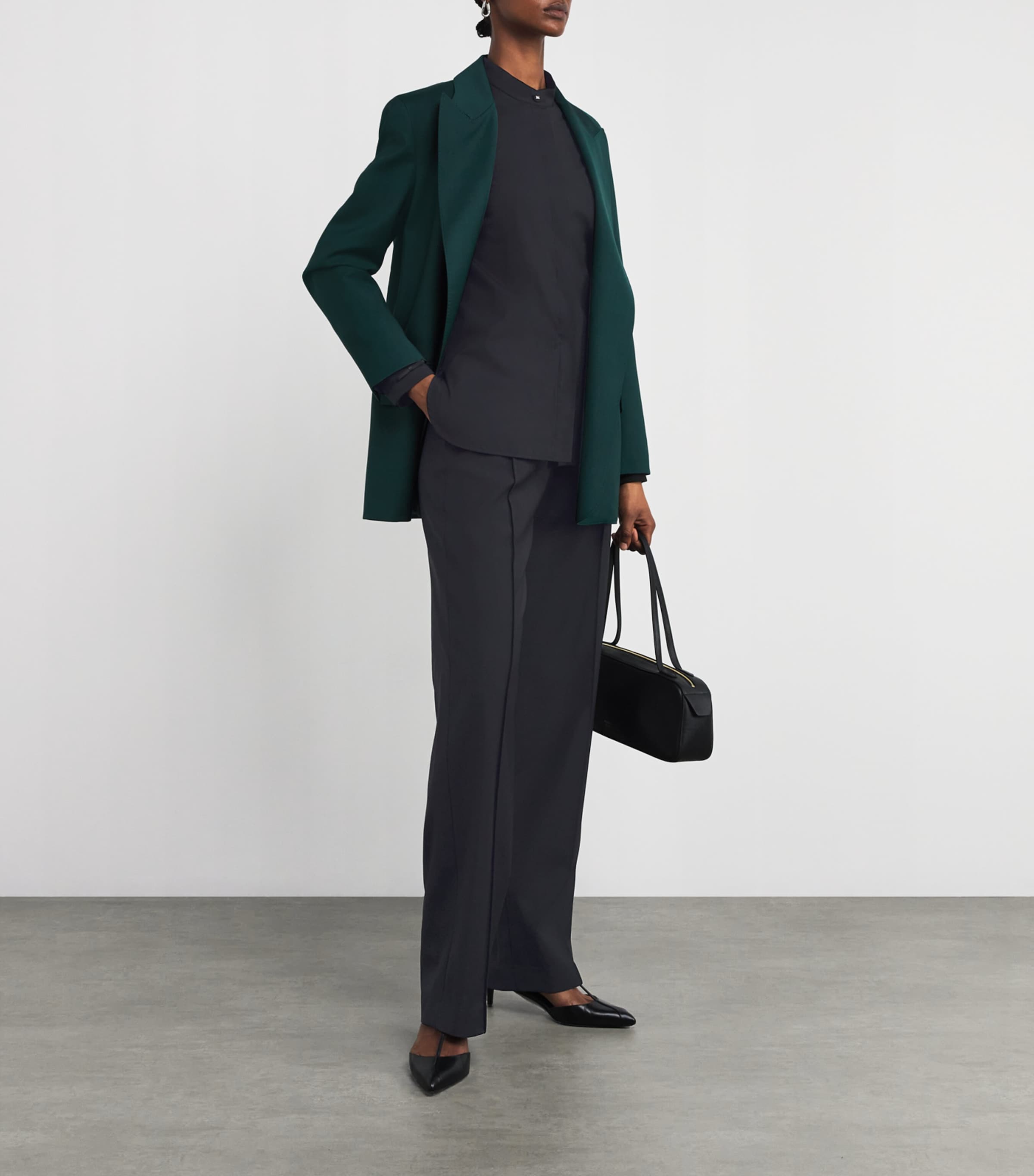 Poplin Stretch Otranto Shirt BLACK Image 2