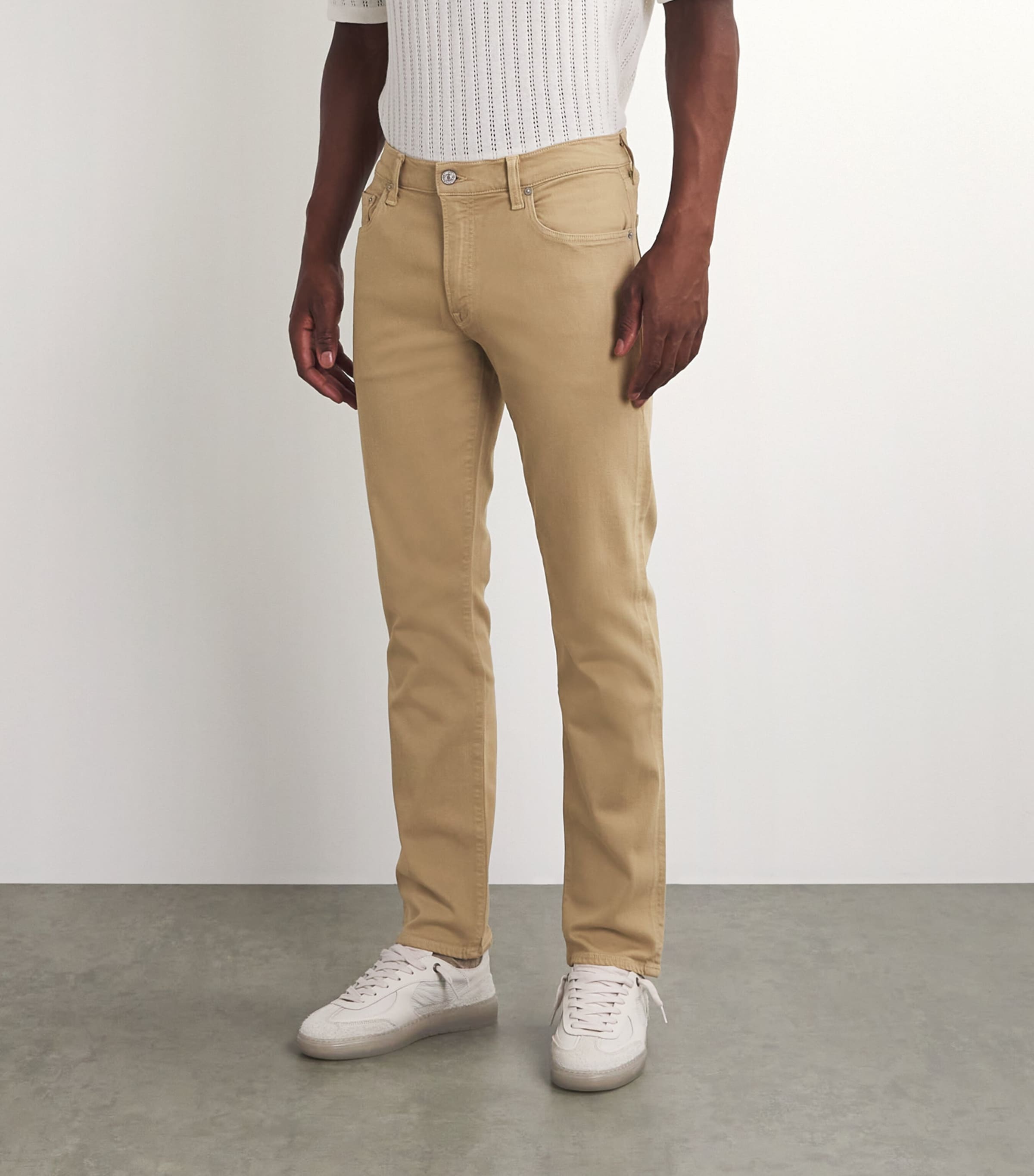 Gage Slim-Straight Chinos ABBOT (MD/LT KHAKI) Image 3