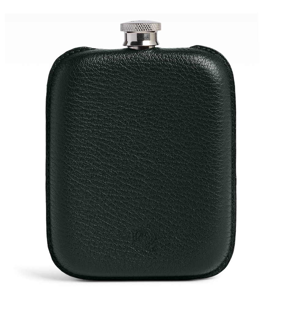 Dunhill Leather-Wrapped Flask Green Image 2