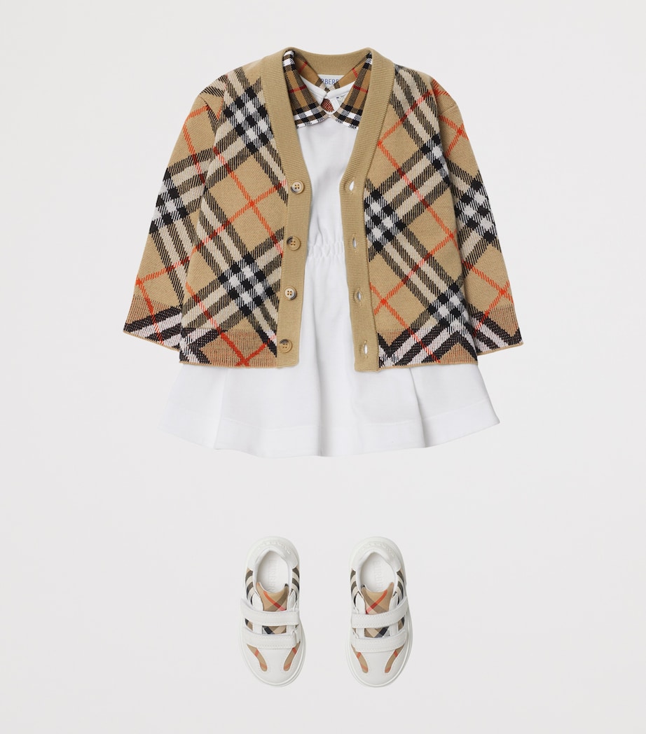 Wool Check Cardigan (6-24 Months) SAND IP CHECK Image 5