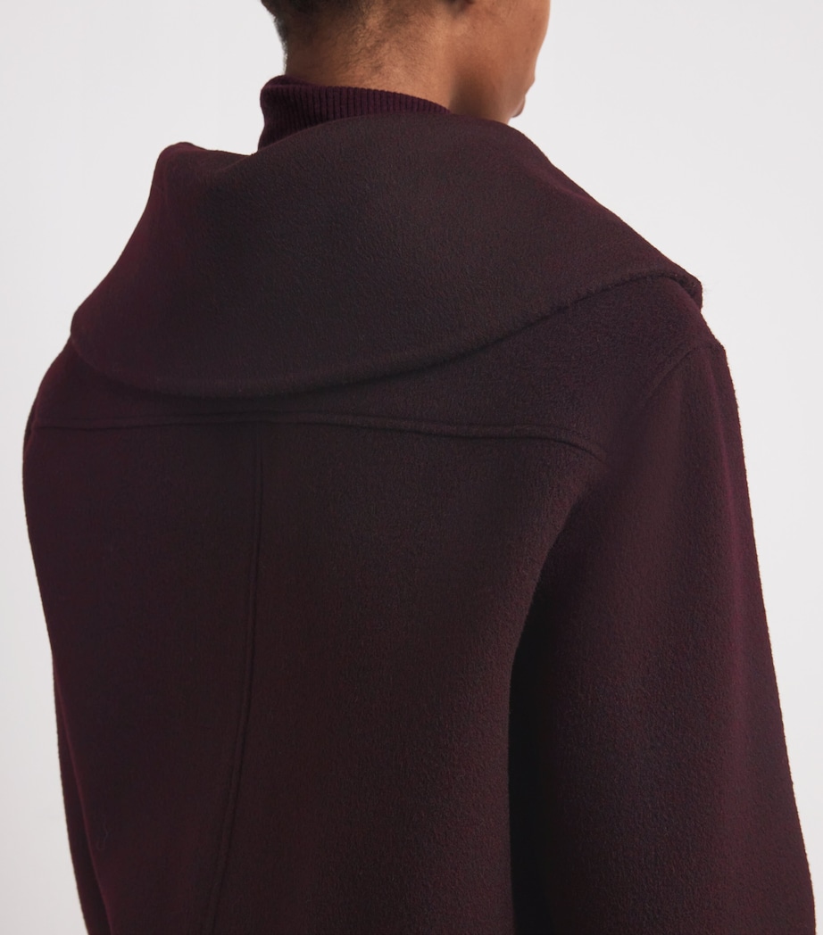 Wool-Cashmere Fur-Trim Jacket B3196 Image 8