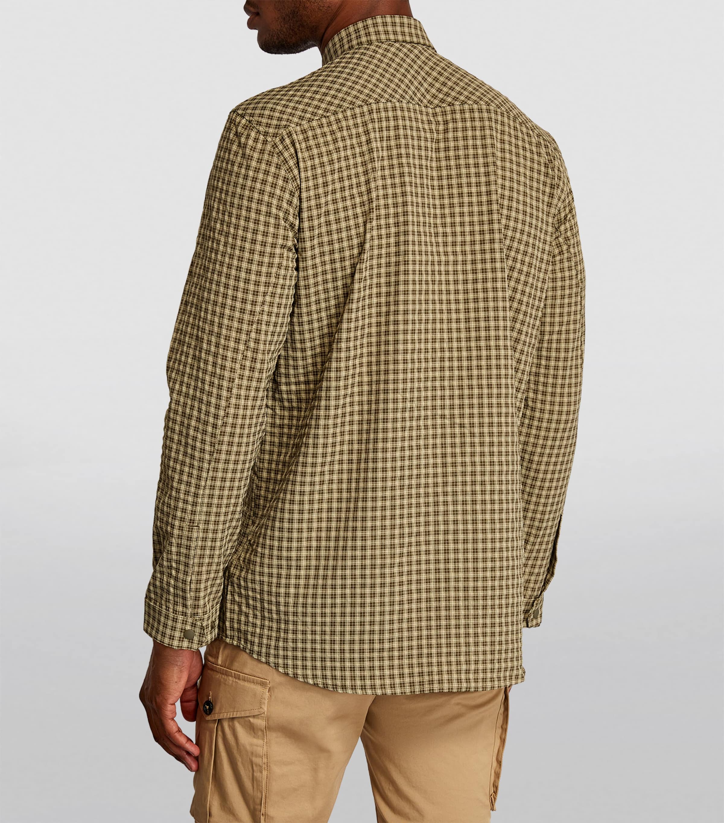 Check Long-Sleeved Shirt 073N - LT GREEN CHK Image 4