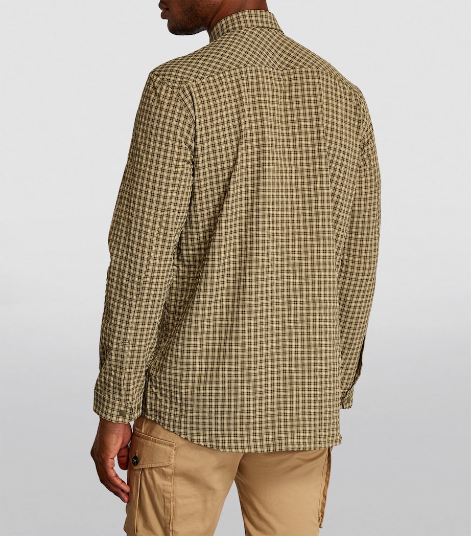 Check Long-Sleeved Shirt 073N - LT GREEN CHK Image 4