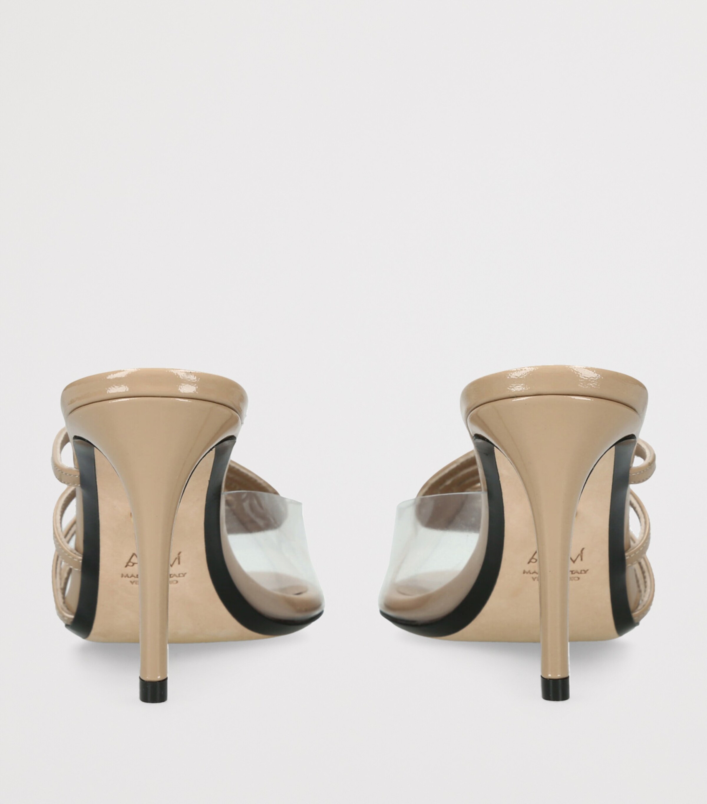 Patent Leather Miriam Heeled Mules 80 BLUSH Image 2