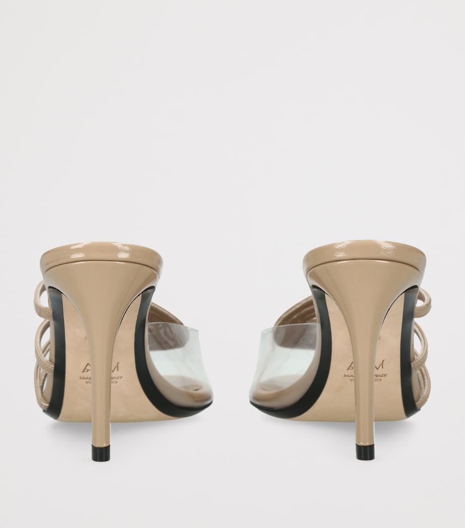 Patent Leather Miriam Heeled Mules 80 BLUSH Image 2