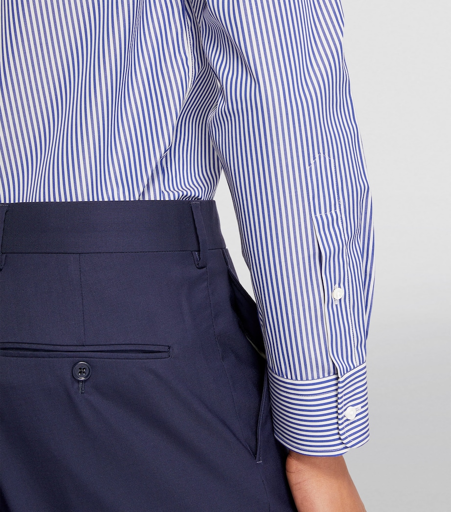 Striped Aston Shirt 2391 BL WHT Image 6