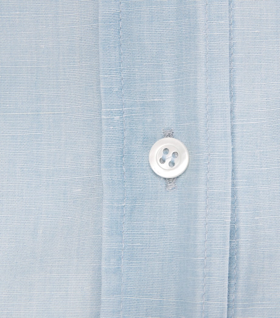 Denim Button-Down Shirt 110 CIELO Image 5