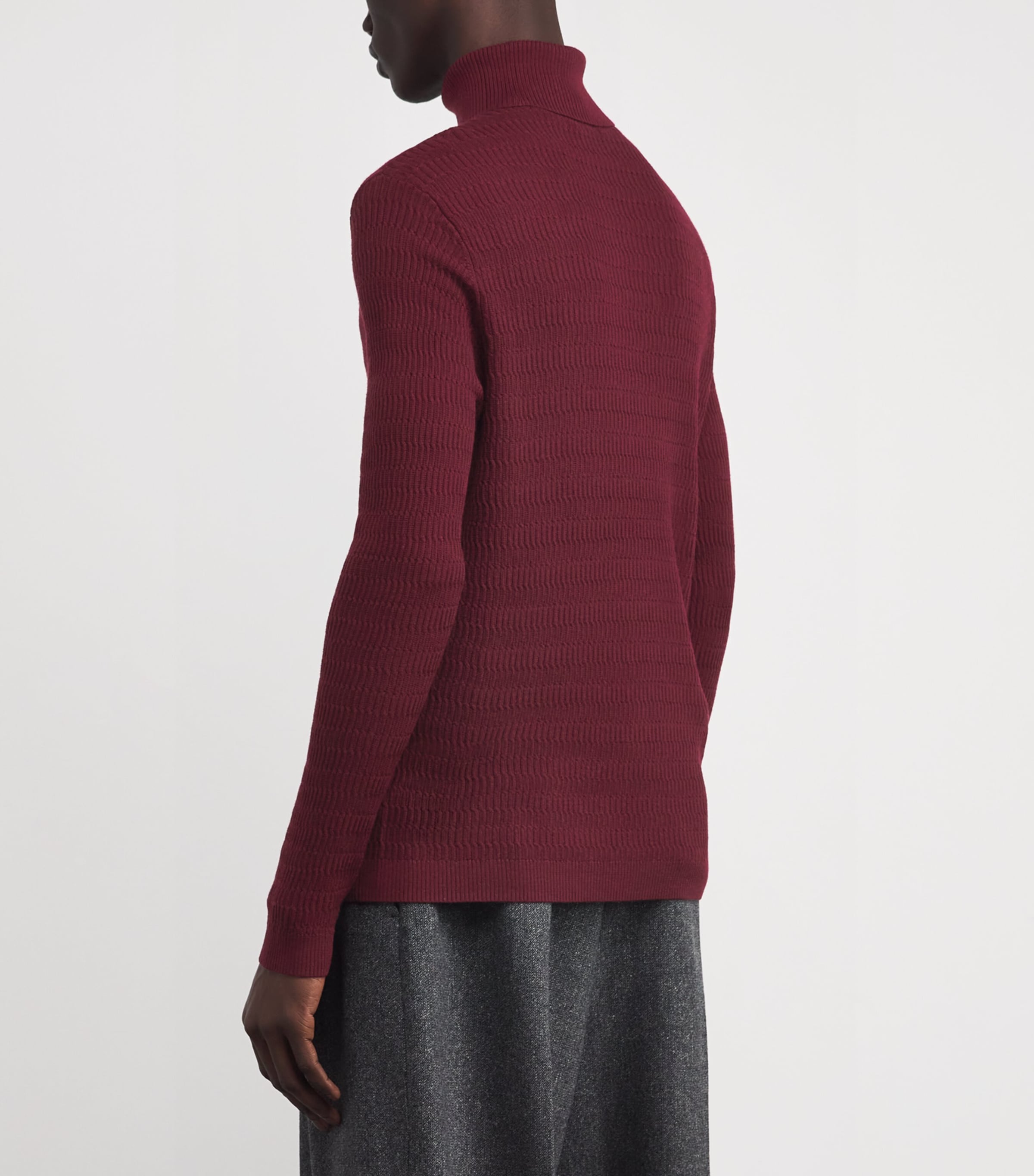 Virgin Wool Rollneck Sweater U5086 Image 4