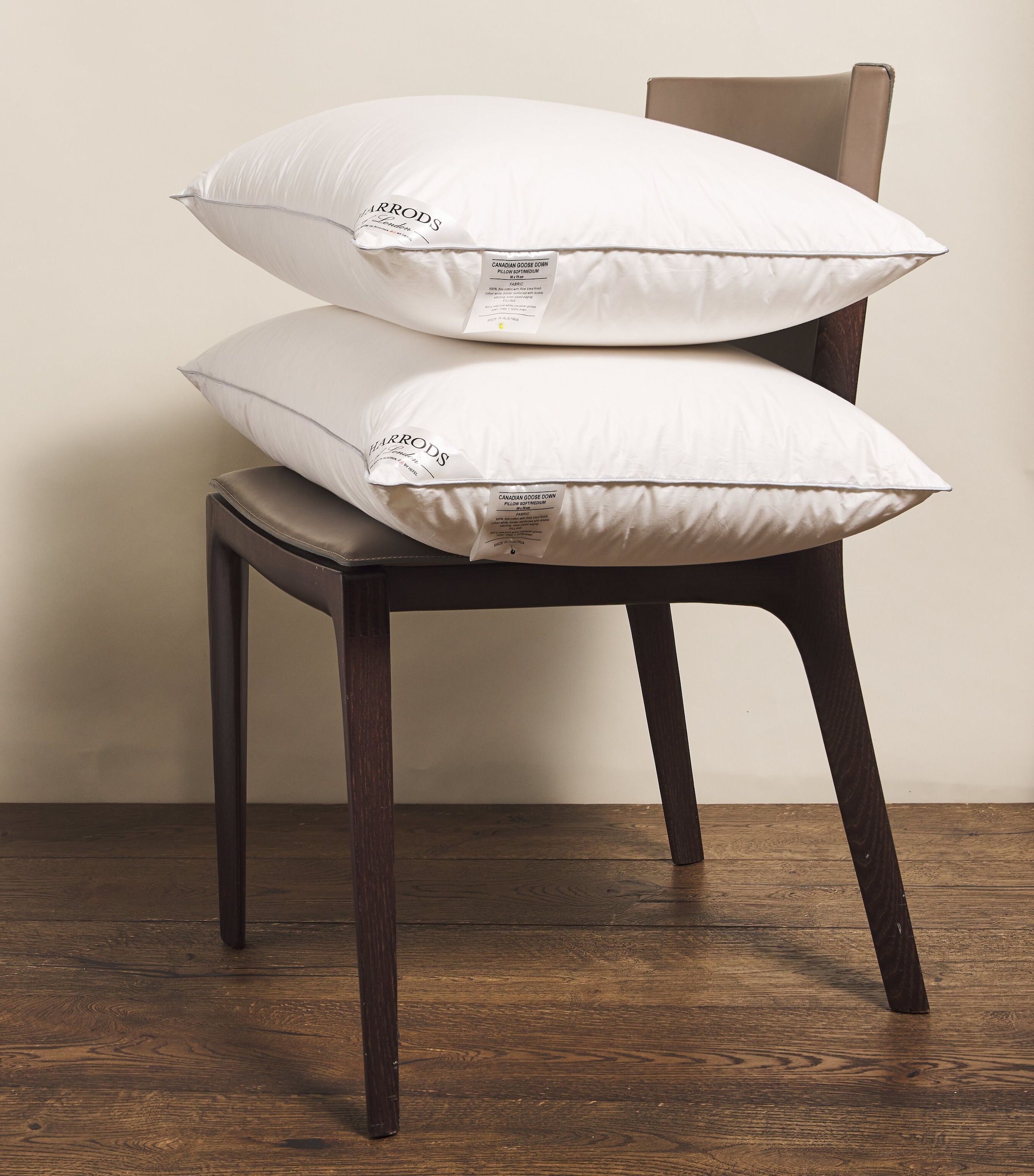 Soft/Medium Canadian Goose Down Pillow (50cm x 75cm) WHITE Image 2