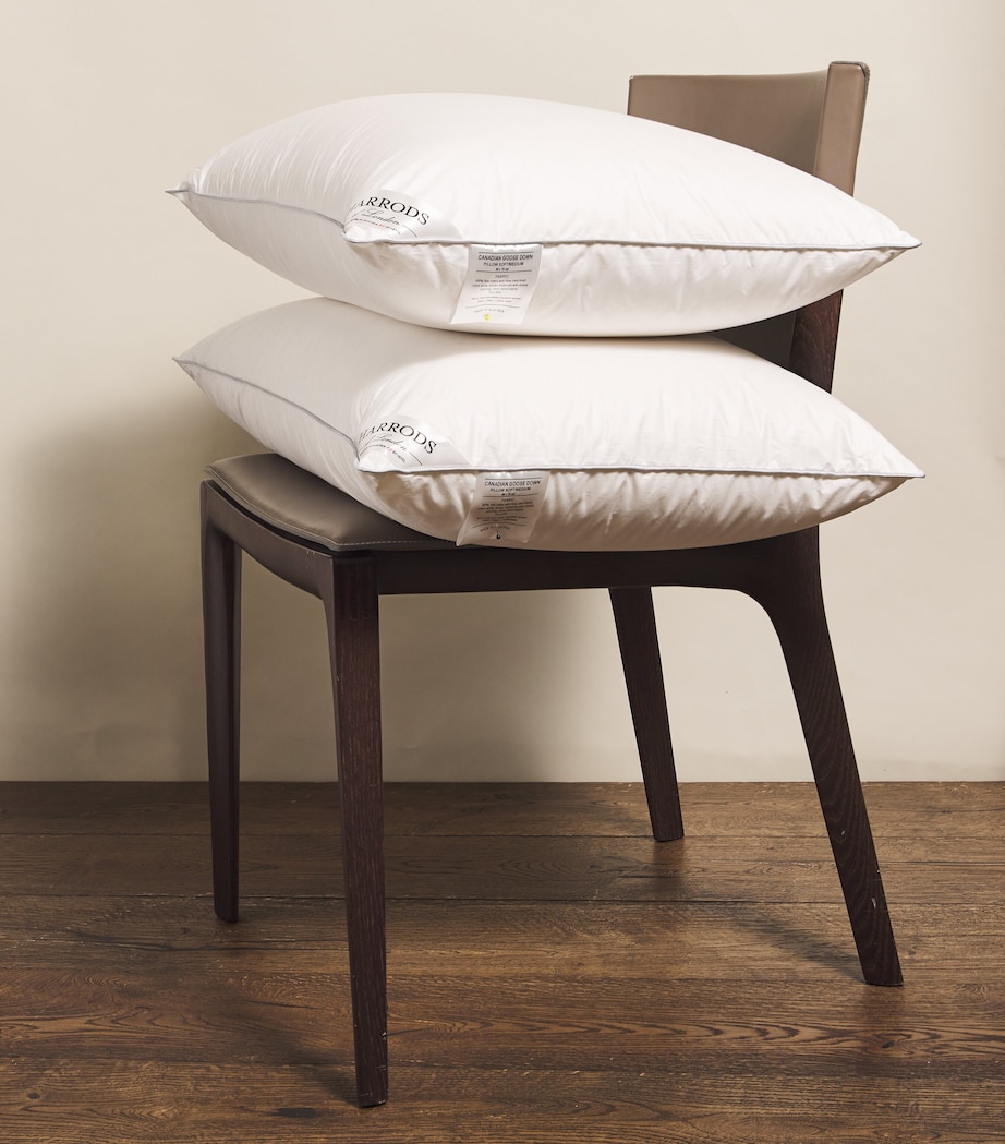 Soft/Medium Canadian Goose Down Pillow (50cm x 75cm) WHITE Image 2