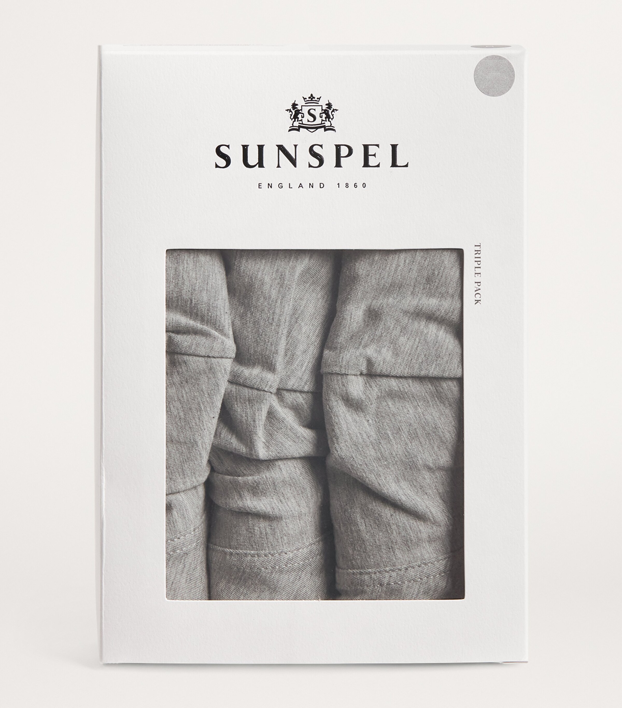 Stretch-Cotton Trunks (Pack of 3) GYAA GREY MELANGE Image 4