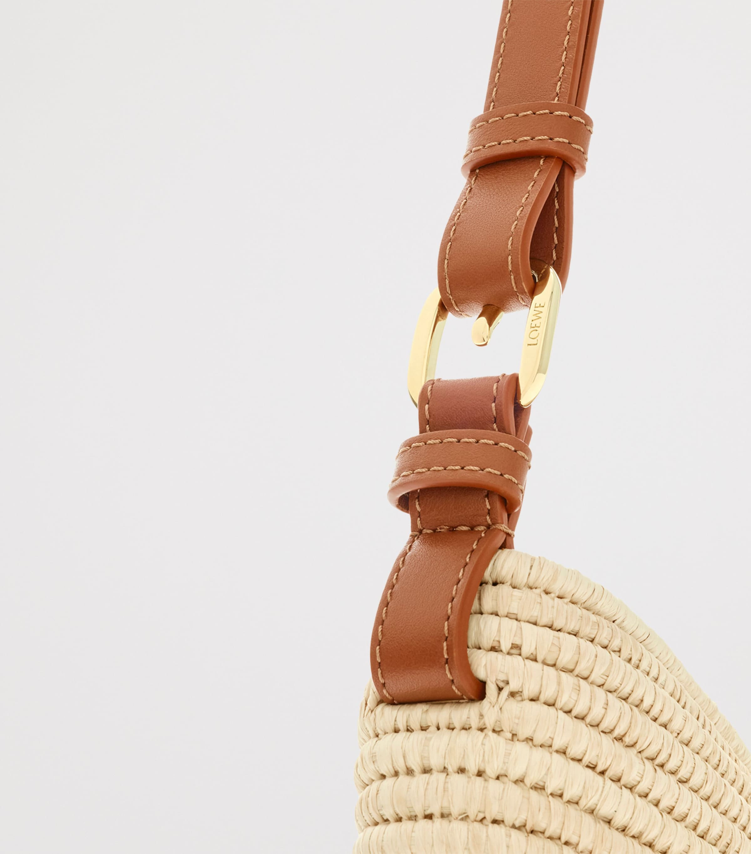 LOEWE x Paula's Ibiza Medium Raffia Swing Shoulder Bag Natural/tan Image 12